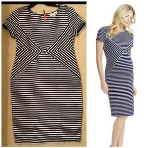 Jessica Simpson Striped Maternity Dress